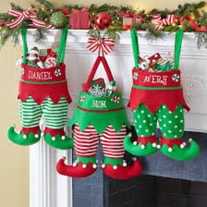 Elf Gift Bags Christmas Goodie Bag Santa Gift Sacks Holiday Treat Bags